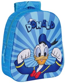 Παιδική Τσάντα 3D Donald Μπλε 27 x 33 x 10 cm
