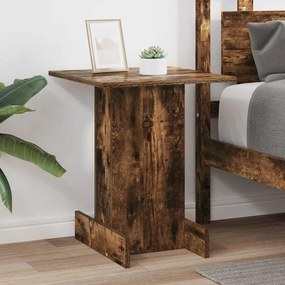 vidaXL End Table Καπνιστό Δρύς 44,5 x 45 x 55 εκ Επεξεργασμένο ξύλο