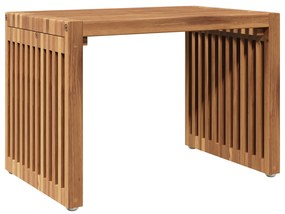 vidaXL Τραπεζάκι Κήπου 50x32.5x35 cm Μασίφ ξύλο teak