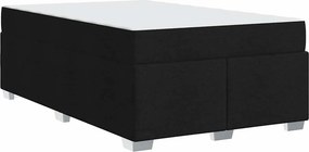 vidaXL Σκελετός Κρεβατιού με στρώμα Μαύρο 120 x 190 cm ύφασμα