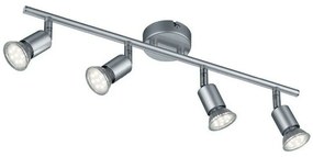 Φωτιστικό Οροφής - Σποτ Paris R80914087 4xGU10 35W 8x50x13cm Titanium RL Lighting Metal