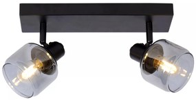 Φωτιστικό Οροφής Lucide 77979-02-30 BJORN Μαύρο Ματ (Black Mat)|Φυμέ (Smoke)