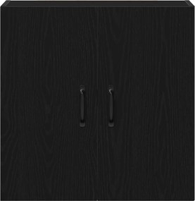 vidaXL Ντουλάπι Τοίχου Μαύρο Δρυς 60x31x60 εκ. από Τεχνητό Ξύλο