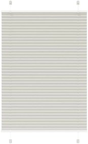 vidaXL Πλισέ περσίδα ανοιχτό γκρι 100x100 cm Πλάτος υφάσματος 99,4 cm