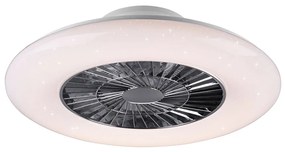 Ανεμιστήρας Οροφής RL Lighting Visby R62402106 Χρώμιο-Λευκός με Φως