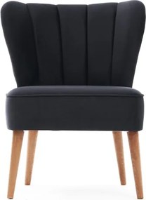 Πολυθρόνα Ανθρακί LAYLA 65x65x80