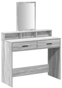 vidaXL Τουαλέτα με Συρτάρια Γκρι Σονομα 100x41x140 εκ