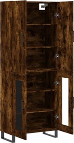 vidaXL Ντουλάπι Καπνιστή Δρυς 69,5x34x180 εκ. από Επεξεργασμένο Ξύλο