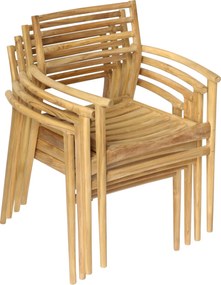 ΠΟΛΥΘΡΟΝΑ MOOSEN HM9936 ΜΑΣΙΦ ΞΥΛΟ TEAK ΣΕ ΦΥΣΙΚΟ 59x60x78,5Υ