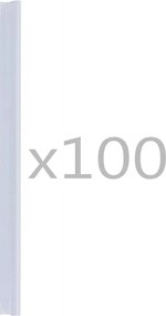 vidaXL Σύνδεσμοι Στερέωσης Ρολού Περίφραξης 100 τεμ. Διαφανείς από PVC