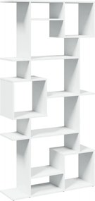 vidaXL Βιβλιοθήκη Λευκή 92x29x188 εκ. από Επεξεργασμένο Ξύλο