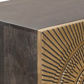 vidaXL Highboard Ορείχαλκος 35 x 30 x 120 cm