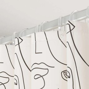 Mind 180x200 black κουρτίνα μπάνιου πλαστική Sealskin