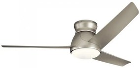 Ανεμιστήρας Οροφής 66,4W Φωτιστικό LED 10W IP44 Τηλεχειριστήριο Eris Elstead Lighting KLF-ERIS-60-BN Νίκελ Ματ
