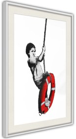 Αφίσα - Banksy: Swinger - 40x60 - Μαύρο - Με πασπαρτού