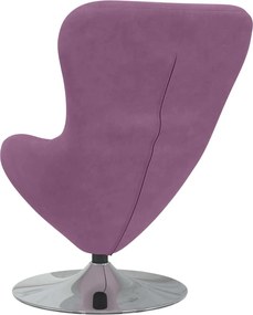 vidaXL Κάθισμα-αυγό Μοβ Βελούδο