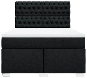 ΚΡΕΒΑΤΙ BOXSPRING ΜΕ ΣΤΡΩΜΑ ΜΑΥΡΟ 140X200 ΕΚ. ΥΦΑΣΜΑΤΙΝΟ 3292820