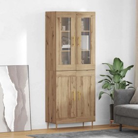 vidaXL Highboard 2 pcs Artisan Oak 69,5 x 34 x 180 εκ.