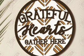 Σετ των 2 Intra απο ξύλο plywood 3mm-4mm πάχος Χριστιανικές στρογγυλές πινακίδες κοπής με λέιζερ | CNC Δίασταση 30x20 cm INTRAFABR-121899175