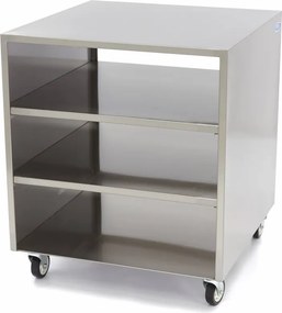 Stainless Steel Machine Table - 60 x 60cm - 120kg Load Capacity - on Wheels