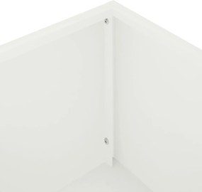 vidaXL Γλάστρα Κήπου Λευκό 80 x 40 x 60 cm Ψυχρής έλασης χάλυβας