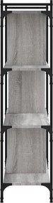 vidaXL Βιβλιοθήκη 4 Επιπέδων Γκρι Sonoma 76 x 32 x 123 εκ. Επεξ. Ξύλο