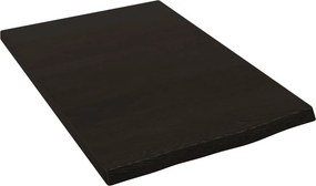 vidaXL Πάγκος Μπάνιου Σκούρο Καφέ 40x60x2 εκ. Επεξ. Μασίφ Ξύλο