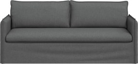 VidaXL Καναπές Σκούρο Γκρι 196 x 82 x 85 εκ ύφασμα