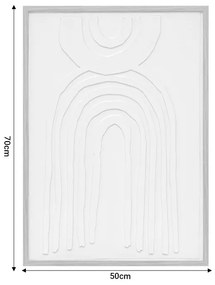 Πίνακας σε καμβά Bobby pakoworld mdf 50x2.6x70εκ