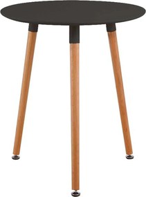 Τραπέζι Art Φ60/H68cm Μαύρο