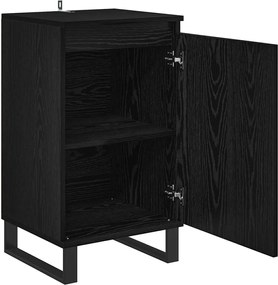 vidaXL Πλαϊνό γραφείο Μαύρη Οξυά 40 x 35 x 70 εκ. Επεξεργασμένο ξύλο