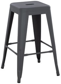 ΣΚΑΜΠΟ ΜΕΣΑΙΟΥ ΥΨΟΥΣ ΜΕΤΑΛΛΙΚΟ MELITA-PRO HM8573.50 ΓΚΡΙ 43x43x67Υεκ. (1 Τεμμάχια)