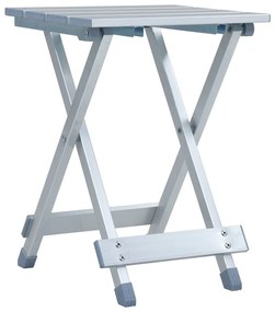 vidaXL Πτυσσόμενο Σκαμπό  28 x 26 x 39 εκ. Αλουμινίου