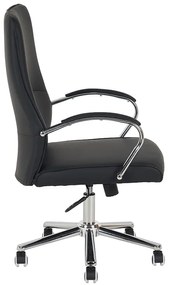 A9930 ΜΑΥΡO PU ΠΟΛΥΘΡΟΝΑ ΓΡΑΦΕΙΟΥ 60X65X48-105/58-114εκ.