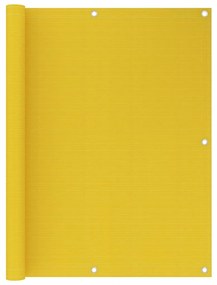 vidaXL Διαχωριστικό Βεράντας Κίτρινο 120 x 400 εκ. από HDPE