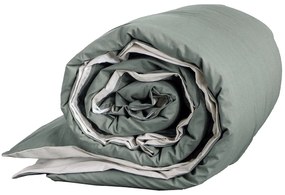 Παπλωματοθήκη Υπέρδιπλη (220x240) 2 Όψεων Nima Colors AW2024 Εκρού,Πράσινο