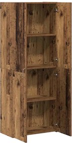 vidaXL Γραφείο Ντουλάπι Παλιό ξύλο 60 x 32 x 152,5 εκ