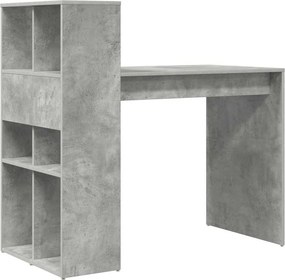 vidaXL Γραφείο Σκυρόδεμα Γκρι 108 x 55 x 103 cm Επεξεργασμένο Ξύλο