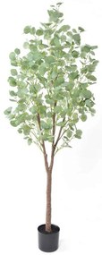 Τεχνητό Δέντρο Silver Dollar Eucalyptus 029879 180cm Green Πολυαιθυλένιο,Ύφασμα