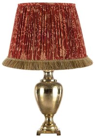 Φωτιστικό Επιτραπέζιο Saxon Ornament-Ulpia Gold-Multi MindTheGap Metal, Fabric