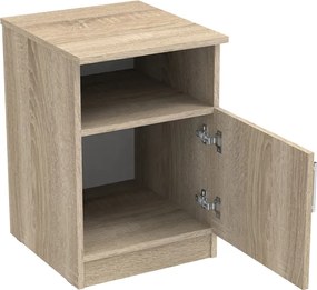 Κομοδίνο Galdi pakoworld σε sonoma απόχρωση 40x45x60εκ