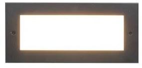Απλίκα Χωνευτό Φωτιστικό Τοίχου IP65 LED 10W Μαύρο VERRE-26012 Sunlight-VERRE-26012-Μαύρο VERRE-26012