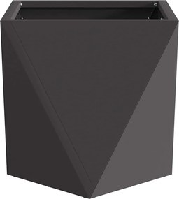 vidaXL Γλάστρα Μαύρο 30 x 30 x 30 cm Ατσάλι