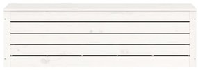 Κουτί Αποθήκευσης Λευκό 109x36,5x33 εκ από Μασίφ Ξύλο Πεύκου - Λευκό