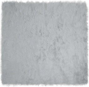 vidaXL Χαλί από τεχνητό πρόβειο δέρμα TAFALLA Γκρι 160 x 160 cm