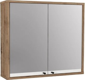 Καθρέπτης μπάνιου Lilian Μegapap χρώμα atlantic pine 75x14,6x65εκ.