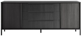 Sally Μπουφές Μαύρος 206x40x86