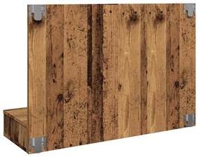 vidaXL Ντουλάπι καθρέφτη με LED Παλιό ξύλο 90x31,5x62 cm