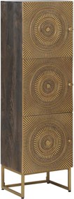 vidaXL Highboard Ορείχαλκος 35 x 30 x 120 cm