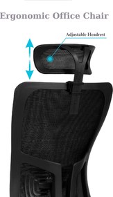 Office Chair Lumbar 126 - Black Black